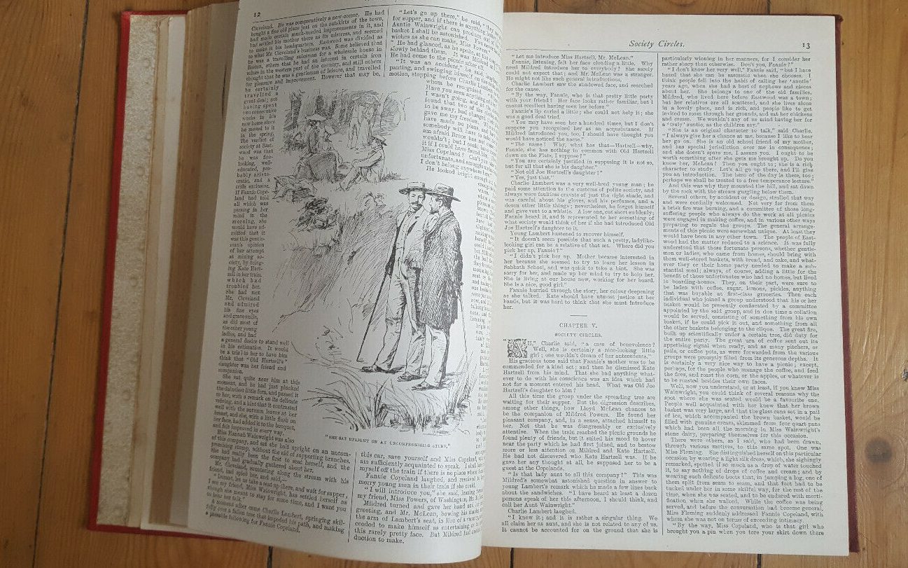 Photo of open book showing one of the book's illustrations.